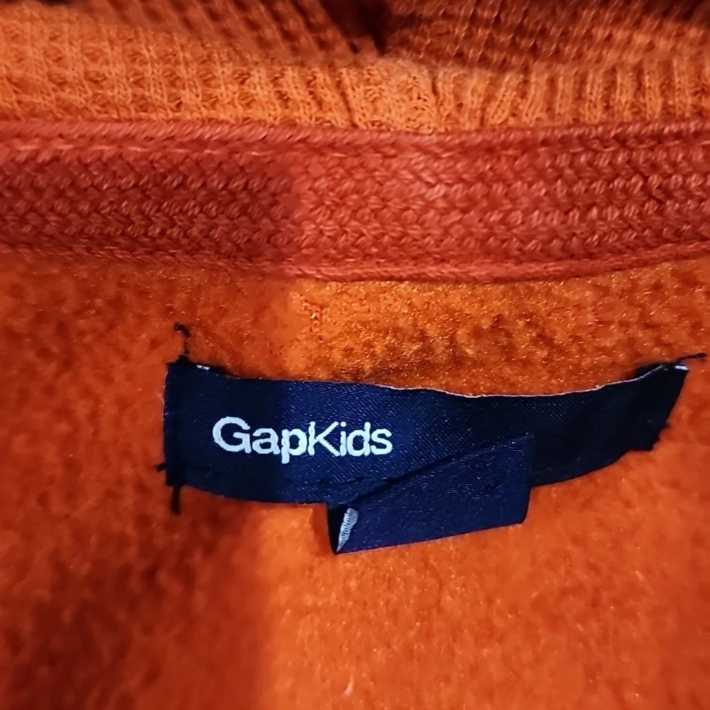 Gap Kids Orange Full Zip Hoodie Sweatshirt Jacket